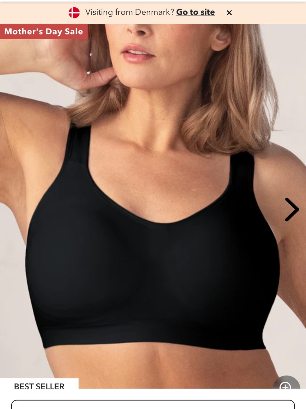 Shapermint Black Wireless Comfort Bra